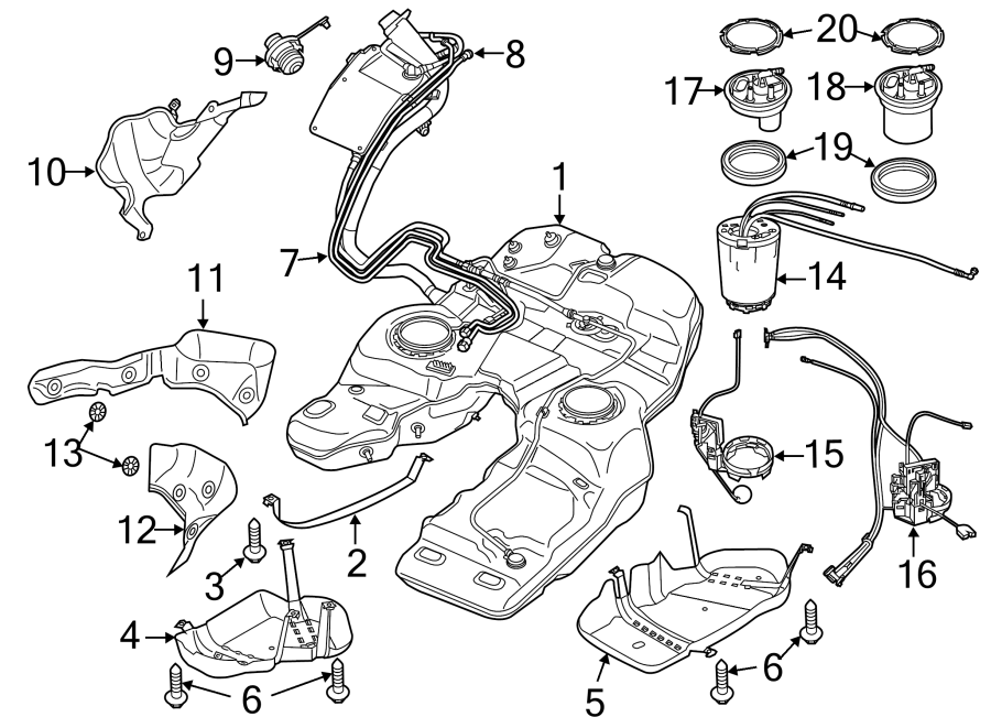 Porsche Cayenne Fuel. Pump. Flange. Filter. Housing. Cover. 2011-14 ...