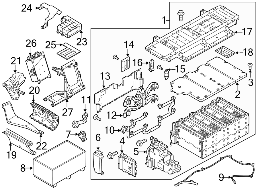 2014-Porsche-911-Battery.-Screw.-Bolt.-Cover.-Hold-Down-...