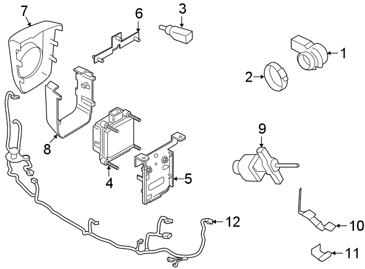 9A7820535 - Porsche Ambient Air Temperature Sensor. AMBIENT | Porsche ...