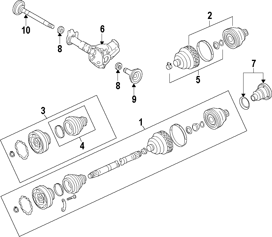 95534918910 - Porsche Drive Axle Shaft Seal. LITER, Hybrid, AXLES ...